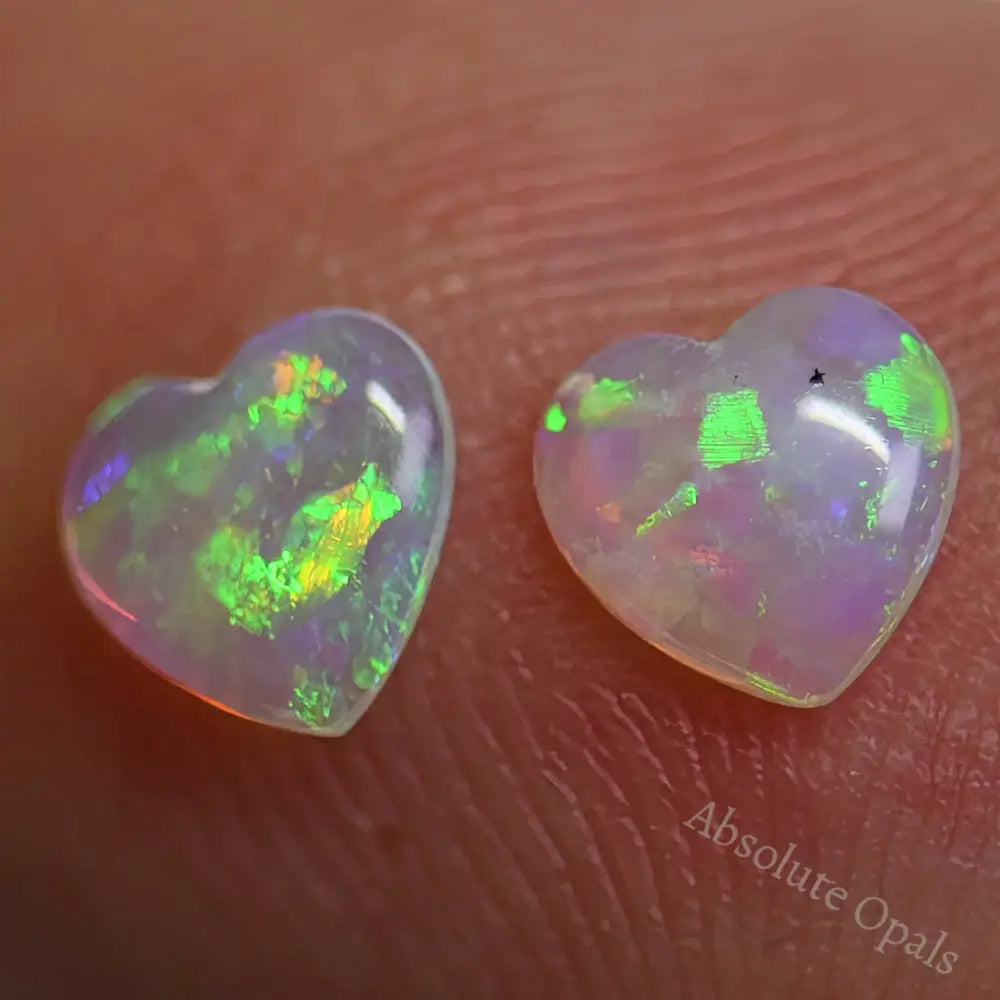 0.40 Cts Opal Cabochon Pairs Australian Solid Stone South Australia Light