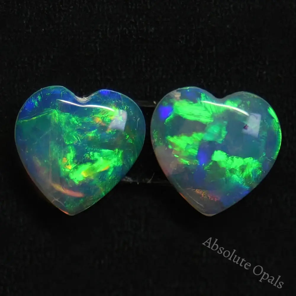 0.40 Cts Opal Cabochon Pairs Australian Solid Stone South Australia Light