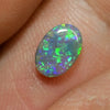 0.54 Cts Australian Semi Black Solid Opal Lightning Ridge Crystal