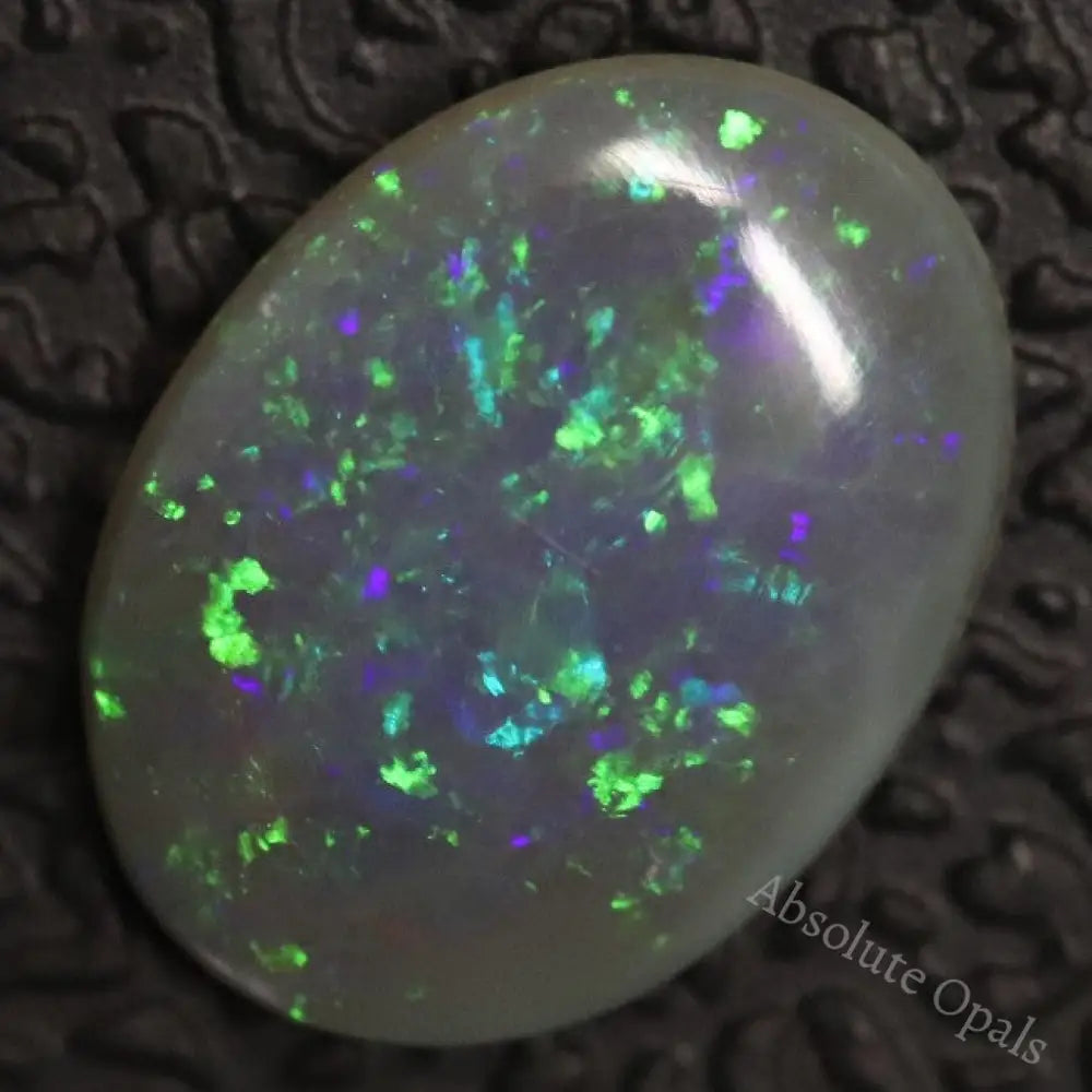 Australian Lightning Ridge, Semi Black Solid Opal, Cabochon Loose Stone