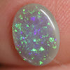 0.57 Cts Australian Lightning Ridge Semi Black Solid Opal