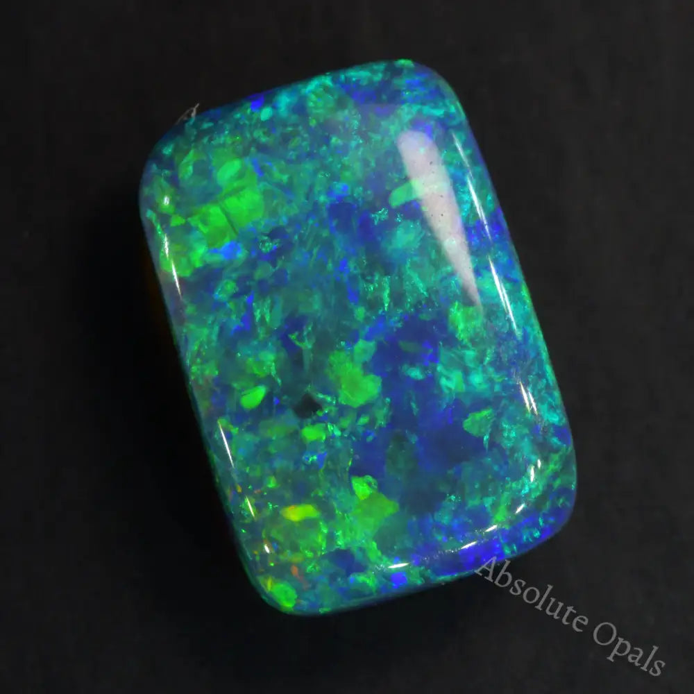 Solid Black Opal Stone