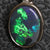 Australian Lightning Ridge, Solid Semi-Black Opal, Pendant Silver