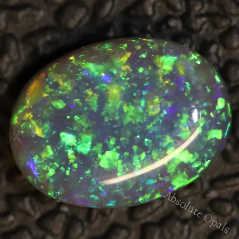 0.70 Cts Australian Black Opal Lightning Ridge Solid Cabochon