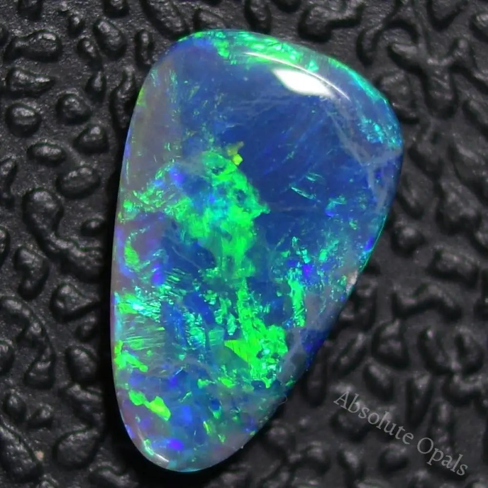 0.70 Cts Australian Solid Black Opal Gem Stone Lightning Ridge