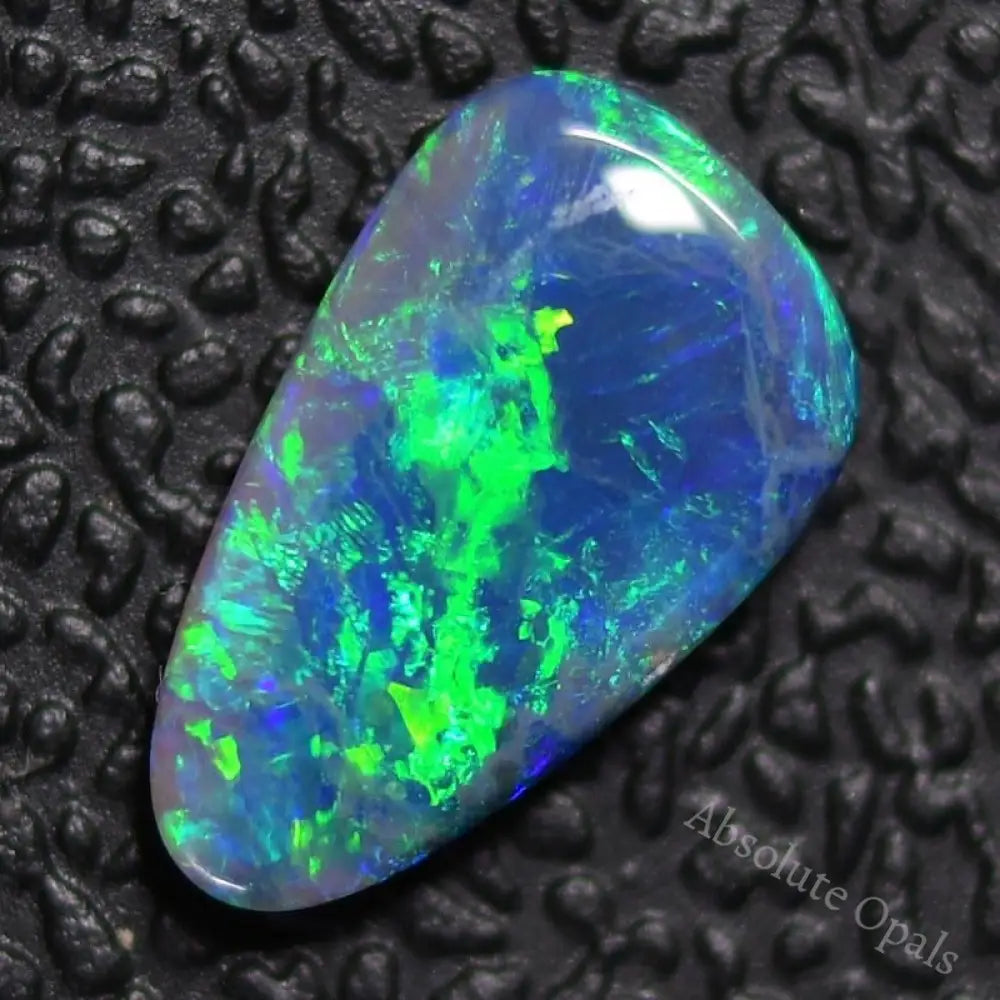 0.70 Cts Australian Solid Black Opal Gem Stone Lightning Ridge