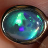 0.70 G Australian Lightning Ridge Solid Black Opal Pendant Silver L17.8 Mm Jewellery