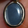 0.70 G Australian Lightning Ridge Solid Black Opal Pendant Silver L17.8 Mm Jewellery