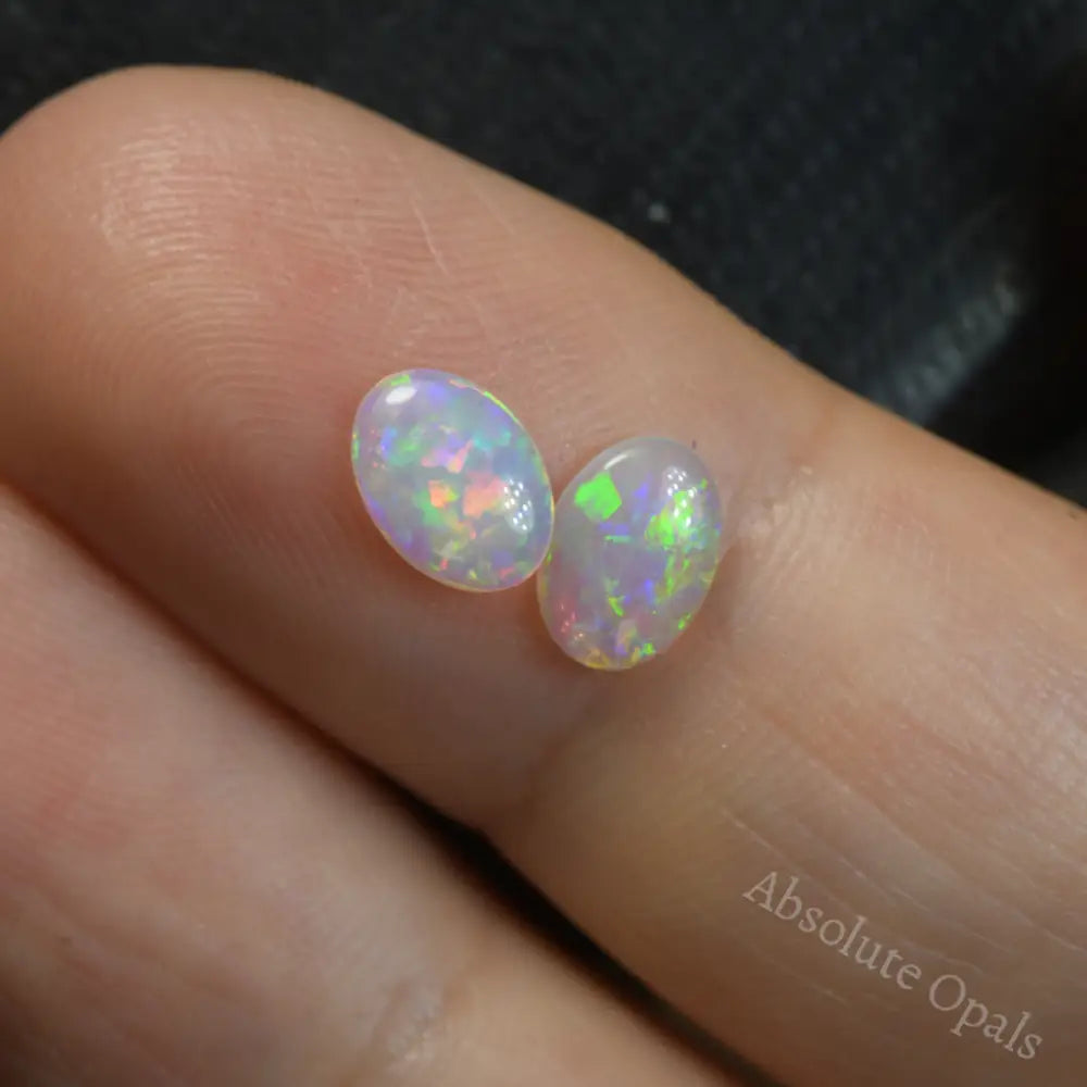 0.74 cts Opal Cabochon Pairs Solid Stones South Australia