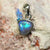 Australian Lightning Ridge, Solid Opal Pendant, Silver