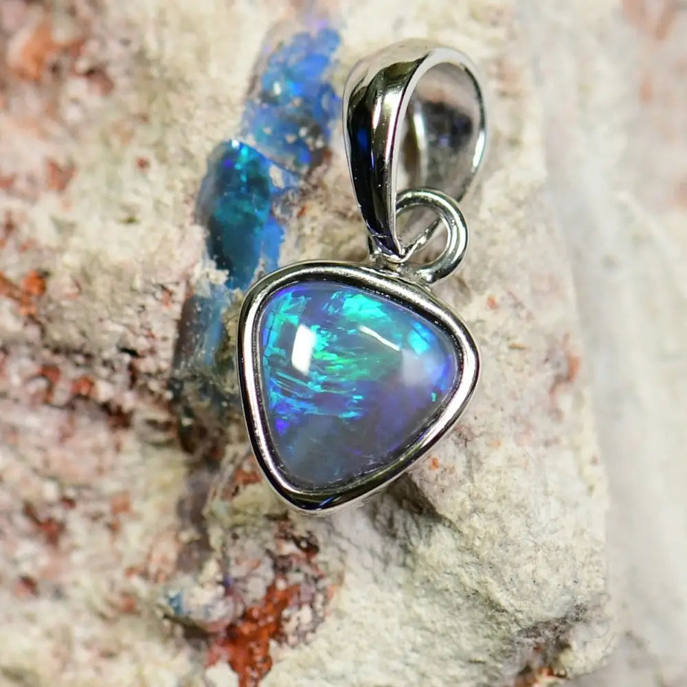 Opal Pendant Silver