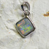 Australian Lightning Ridge Solid Opal Pendant Silver