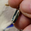 0.85 G Australian Lightning Ridge Solid Opal Pendant Silver L 21.5 Mm Jewellery