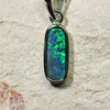 Australian Lightning Ridge, Solid Opal Pendant, Silver