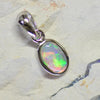 0.87G Australian Lightning Ridge Solid Opal Pendant Silver L19.1 Mm Jewellery