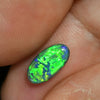 0.89 Cts Australian Semi Black Solid Opal Lightning Ridge Stone