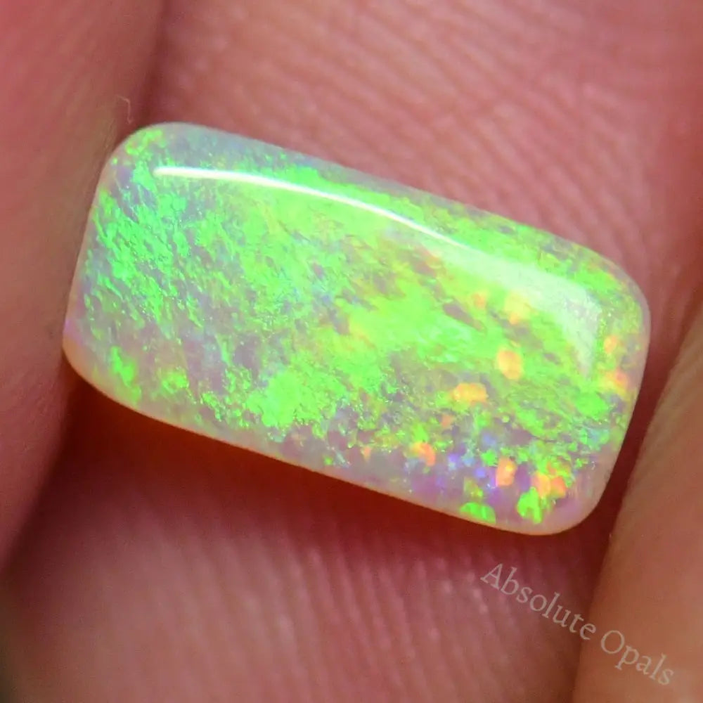 0.89 Cts Australian Solid Opal Cut Stone Lightning Ridge Light