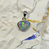 silver opal pendant