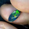 0.92 Cts Australian Black Opal Lightning Ridge Solid Stone