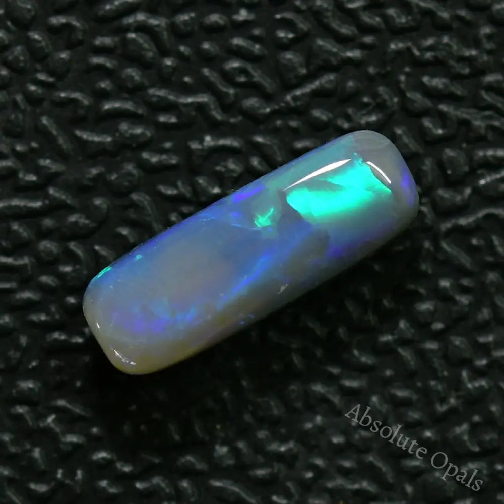 0.96 Cts Australian Semi Black Solid Opal Lightning Ridge