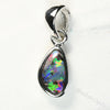 silver opal pendant