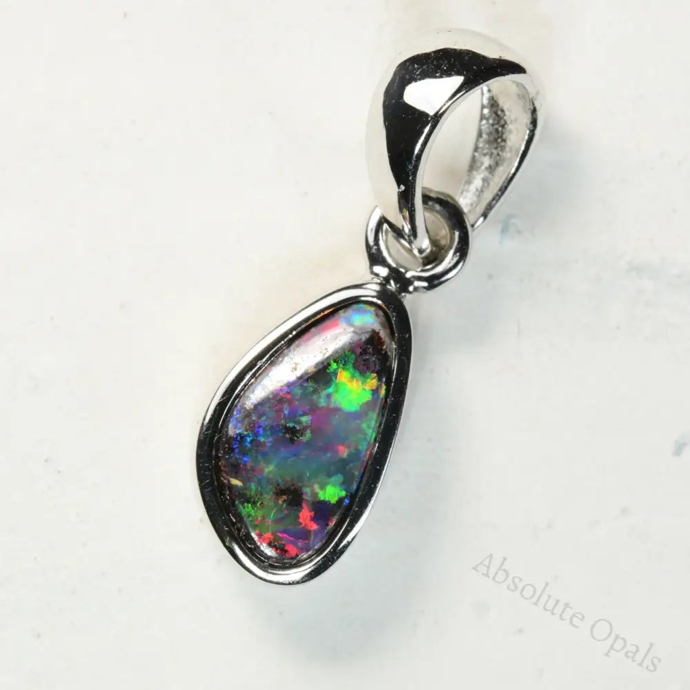 boulder opal pendant