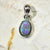 Australian Lightning Ridge Solid Opal Pendant Silver