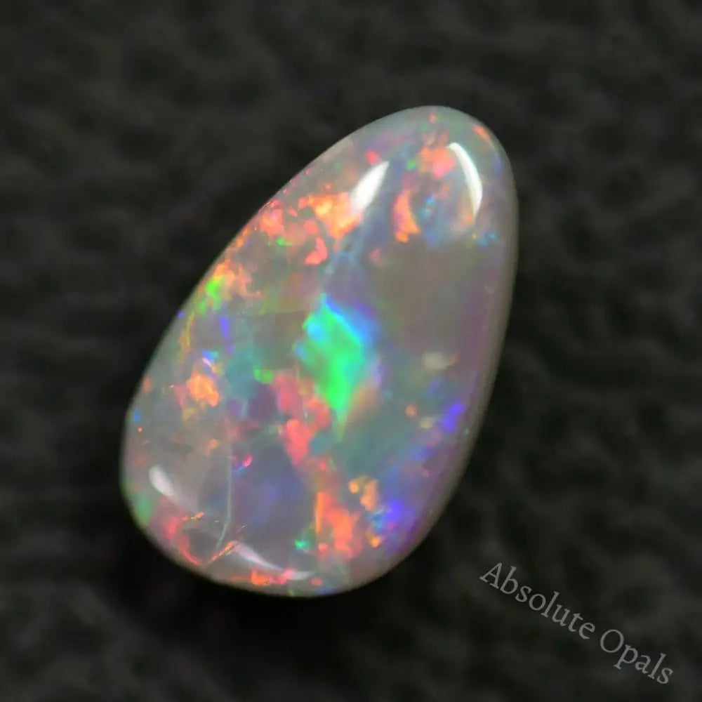 0.99 Cts Australian Semi Black Solid Opal Lightning Ridge Stone