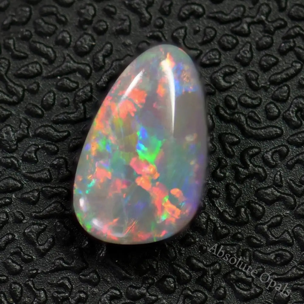 0.99 Cts Australian Semi Black Solid Opal Lightning Ridge Stone