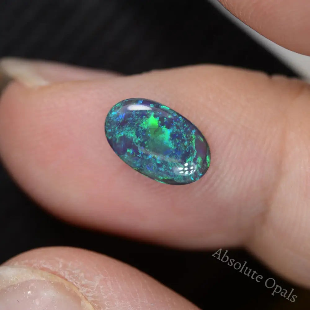 0.99 cts Black Opal Lightning Ridge Solid Stone