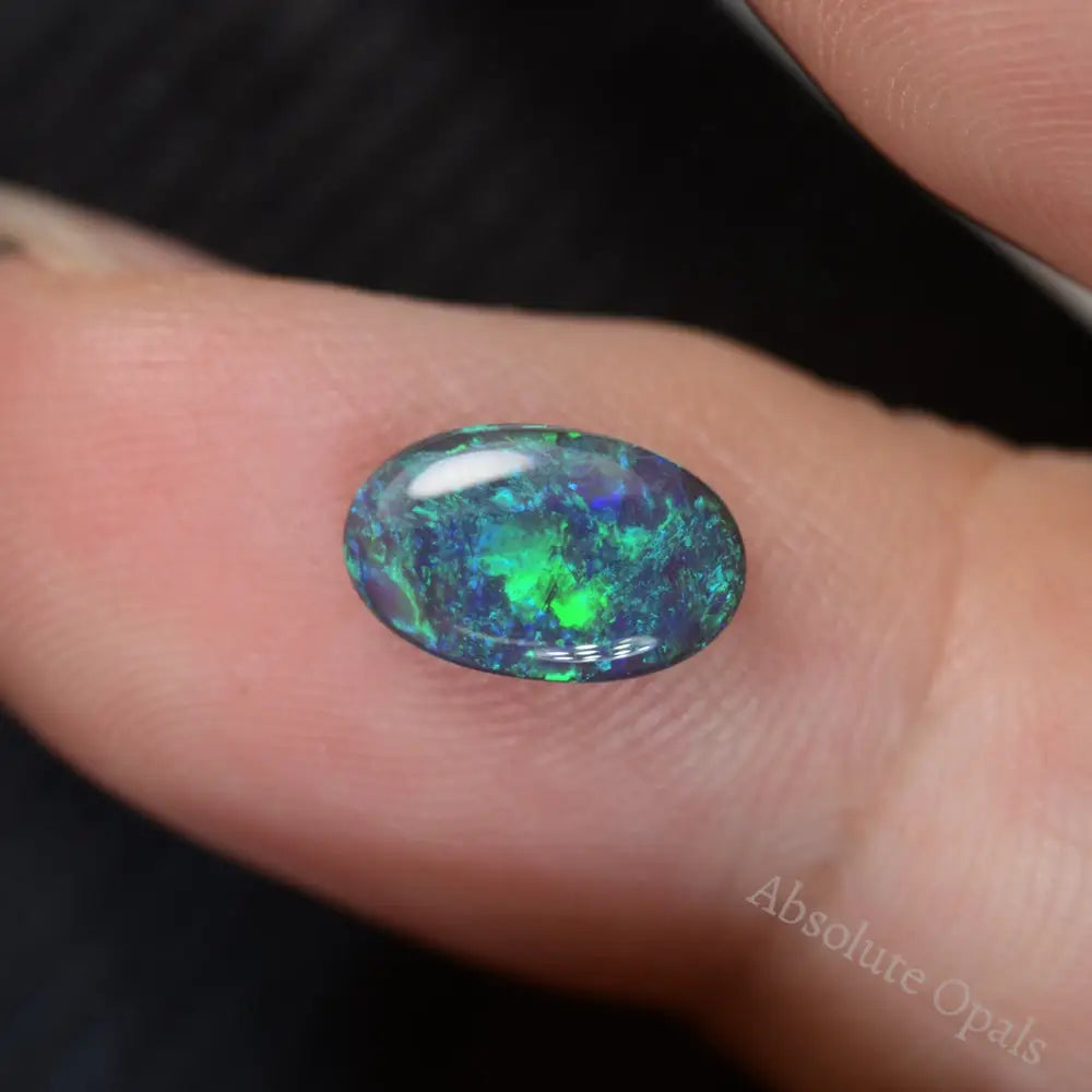 0.99 cts Black Opal Lightning Ridge Solid Stone