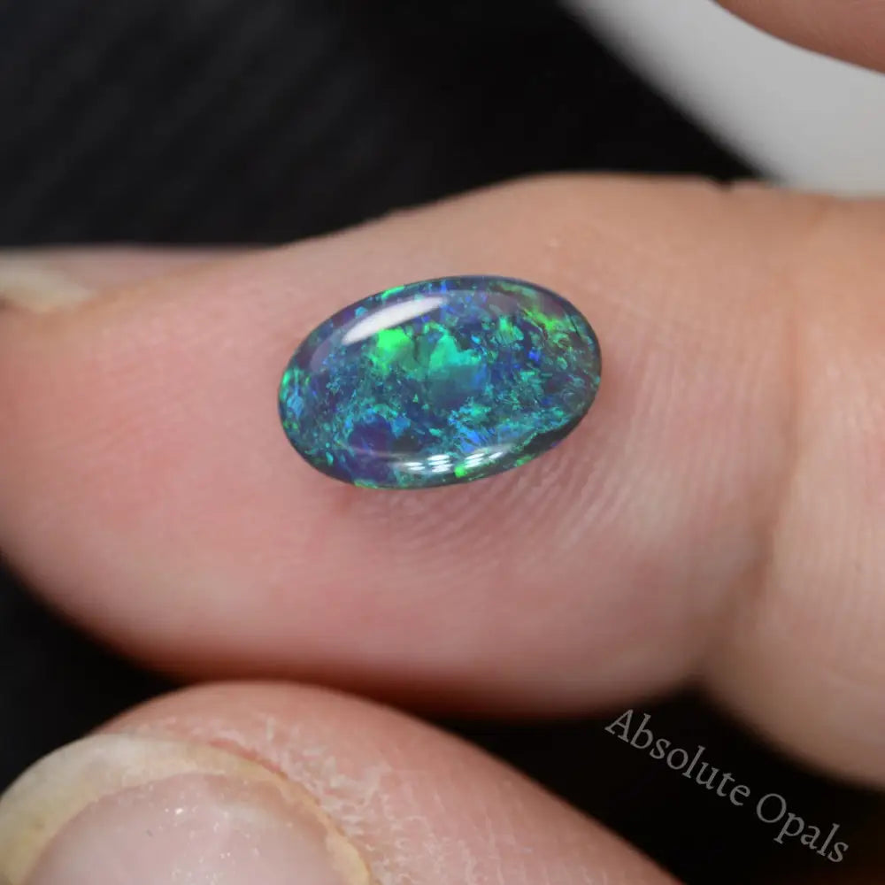 0.99 cts Black Opal Lightning Ridge Solid Stone