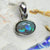 Australian Lightning Ridge Solid Opal Pendant Silver