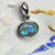 Australian Lightning Ridge Solid Opal Pendant Silver