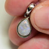 silver opal pendant