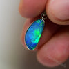 1.02 G Australian Doublet Opal With Silver Pendant: L 24.0 Mm Jewellery