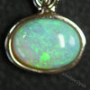 Australian Lightning Ridge, Solid Opal Pendant, Silver