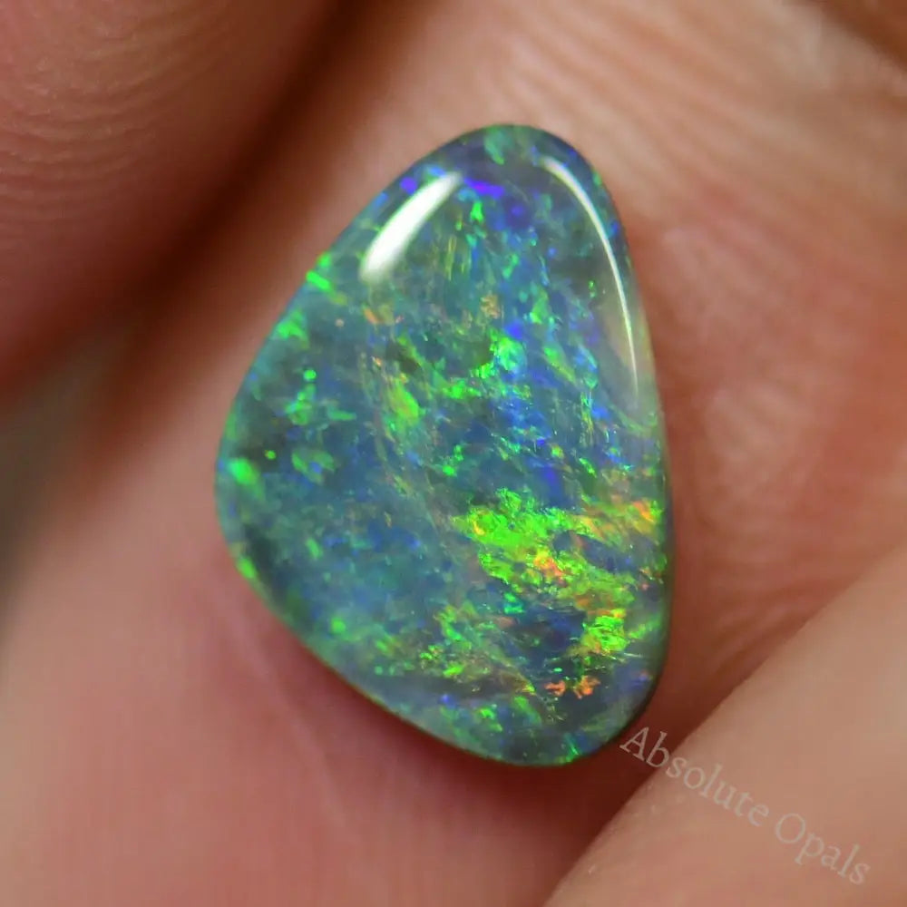 1.04 Cts Australian Semi Black Opal Solid Lightning Ridge