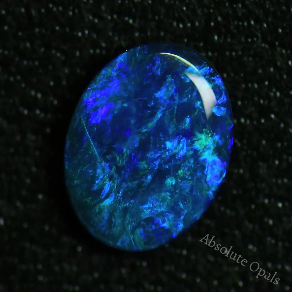 Australian Black Opal Solid Lightning Ridge