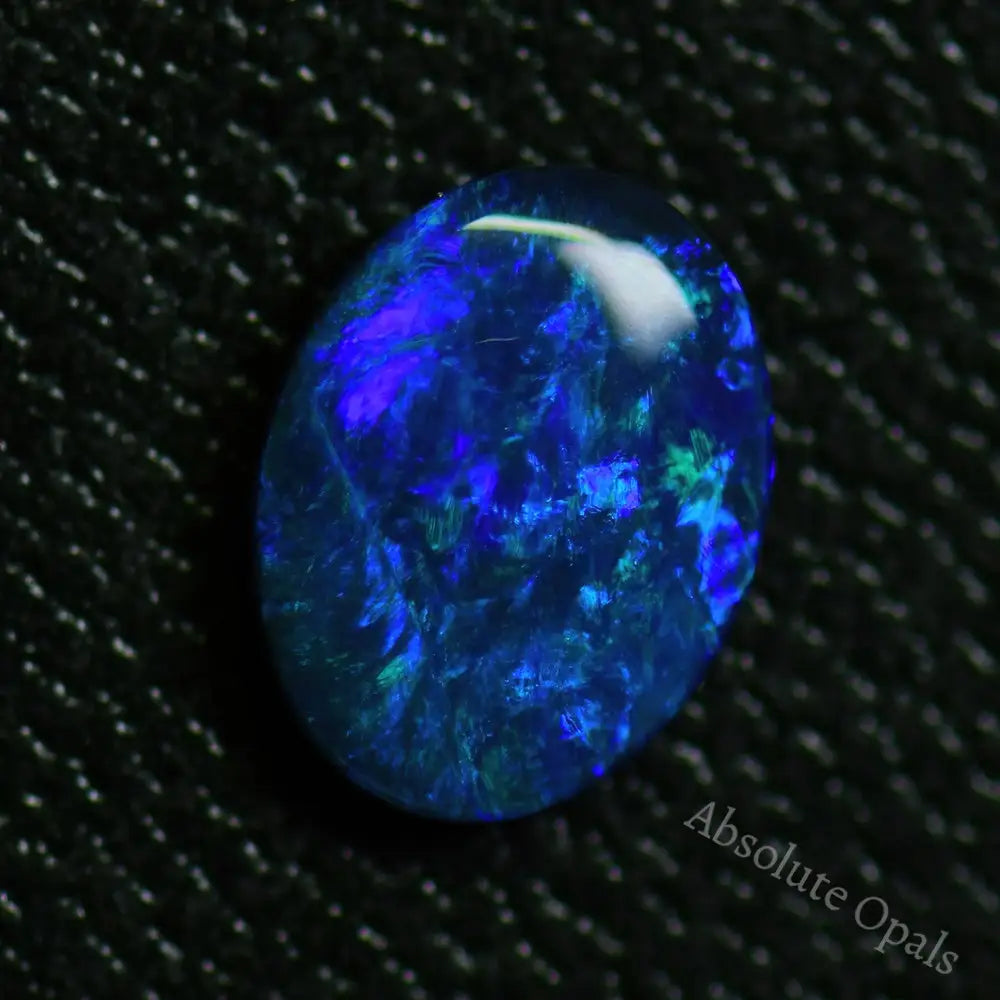 Australian Black Opal Solid Lightning Ridge