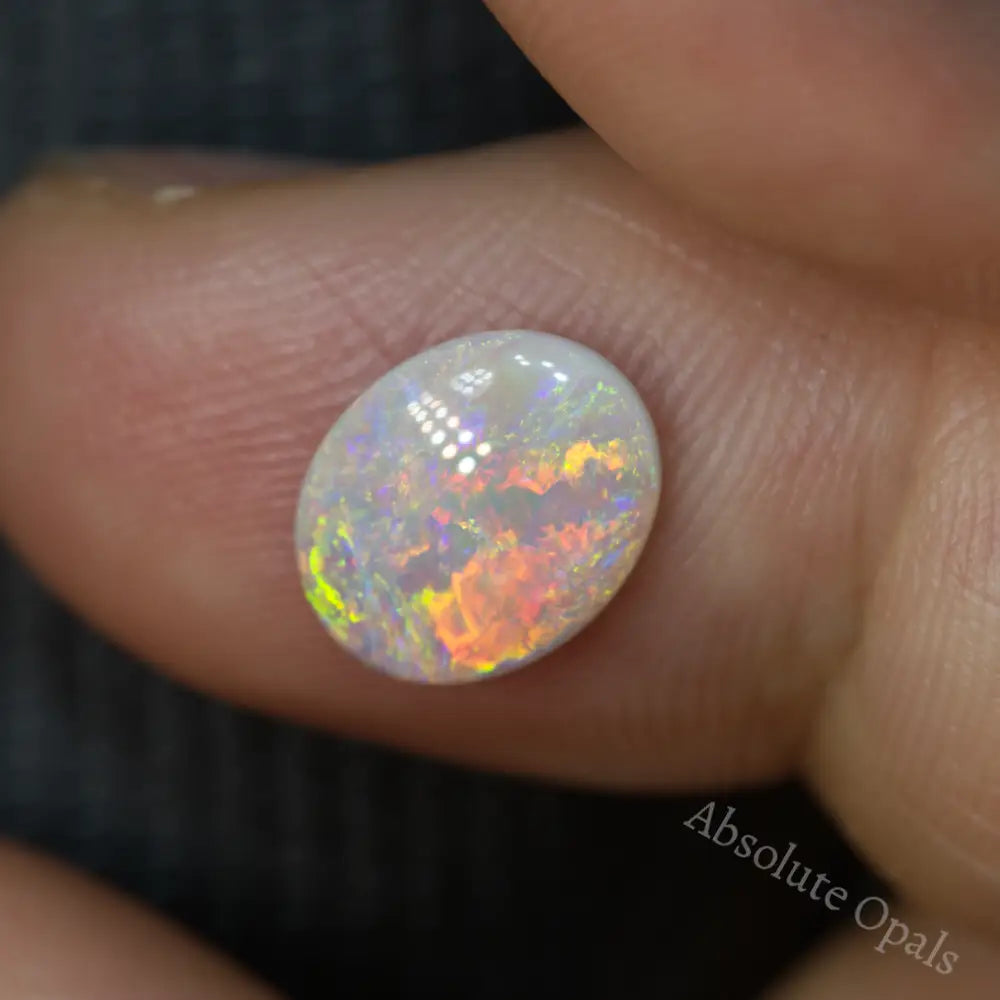 1.05 Cts Australian Solid Opal Cut Stone Lightning Ridge Light