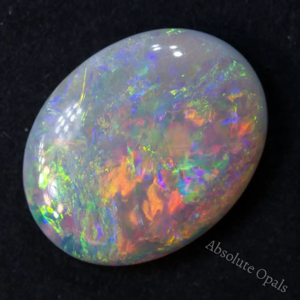 1.05 Cts Australian Solid Opal Cut Stone Lightning Ridge Light