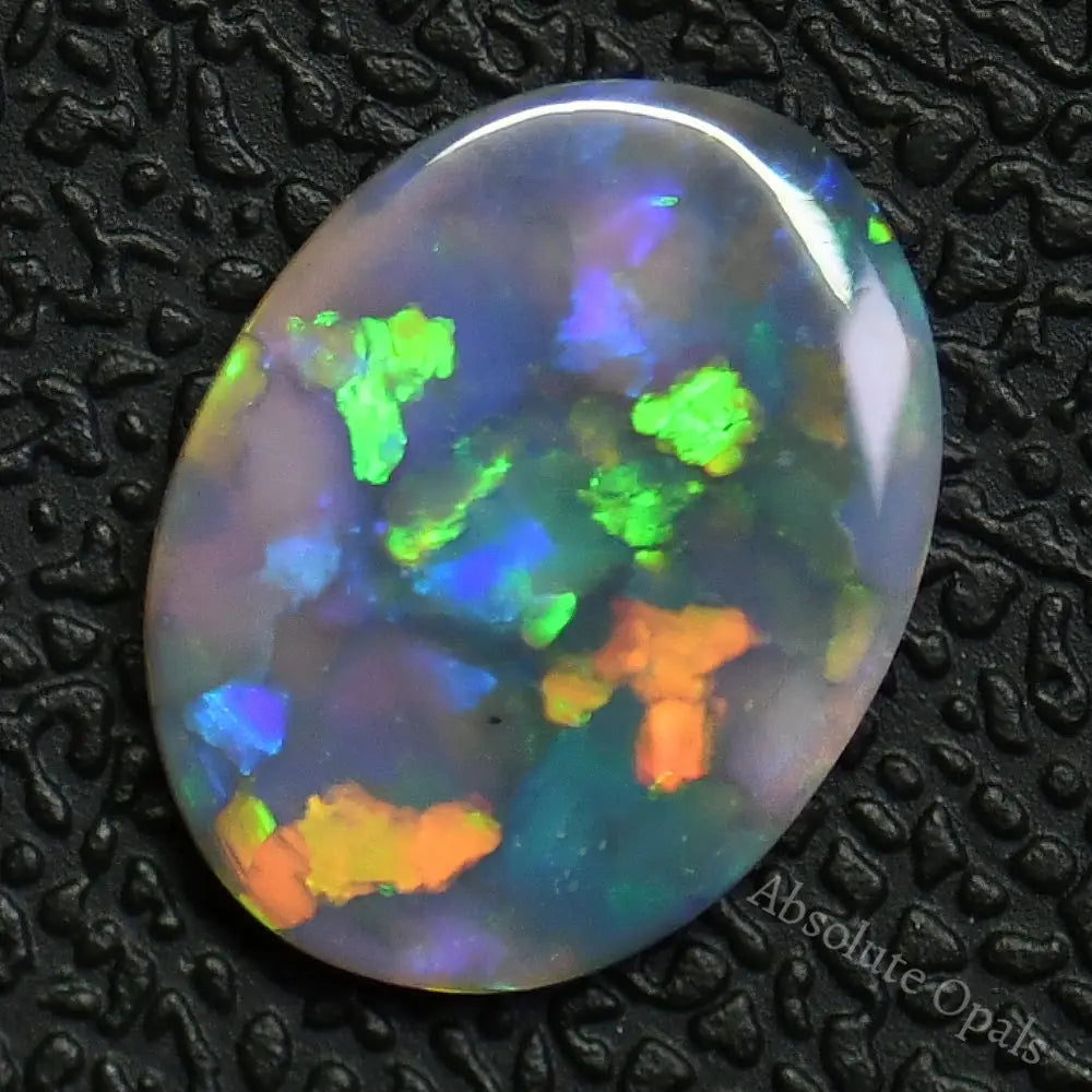 Single Semi Black Opal, Lightning Ridge Cabochon