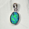 Australian Doublet Opal with Silver Pendant