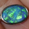 1.06 G Australian Doublet Opal With Silver Pendant: L 20.7 Mm Jewellery