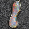 1.06 G Australian Lightning Ridge Solid Semi-Black Opal Pendant Silver L 26.7 Mm Jewellery