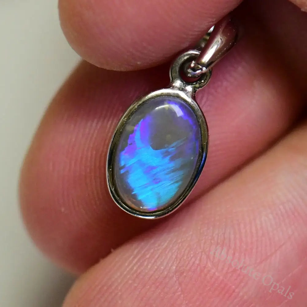 black opal pendant