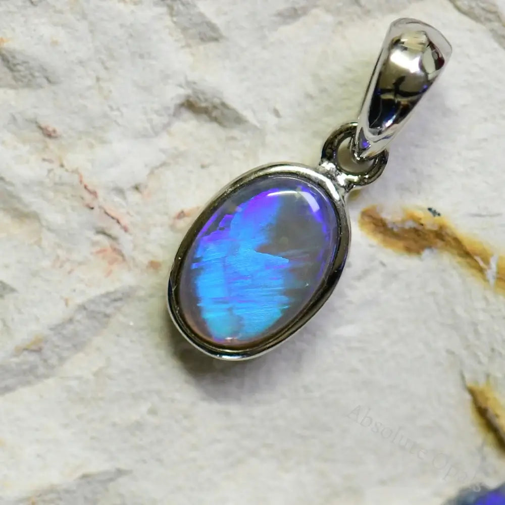 opal blue pendant