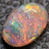 1.08 Cts Semi Black Crystal Opal Solid Lightning Ridge Cabochon Loose Stone