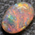 1.08 Cts Semi Black Crystal Opal Solid Lightning Ridge Cabochon Loose Stone